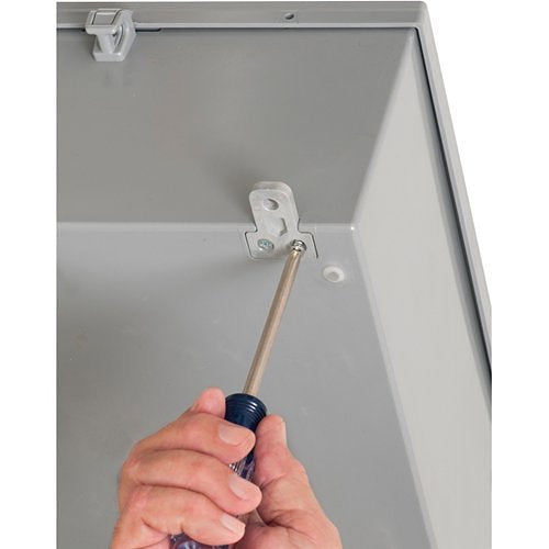 Arlington EB12126 Heavy-Duty Non-Metallic Enclosure Box, 12 12 6\\", NEMA3R. Gray