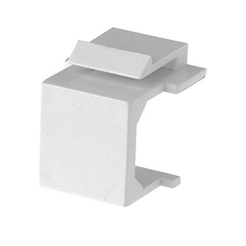 Simply45 S45-3207W-25 Blank Keystone Snap-In Insert, White