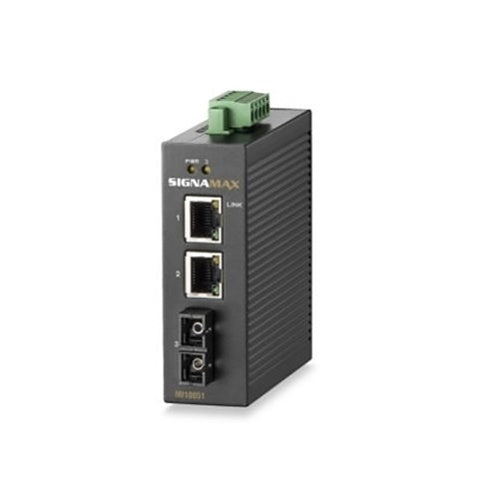 Signamax FO-MI10051 I-1100 10/100TX to Multimode 100FX Industrial Media Converter