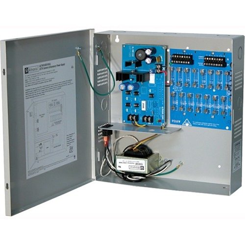 Altronix ALTV615DC416UL CCTV Power Supply, 16 Fused Outputs, 6-15VDC at 4A, 115VAC, BC300 Enclosure Image of AX-615416UL