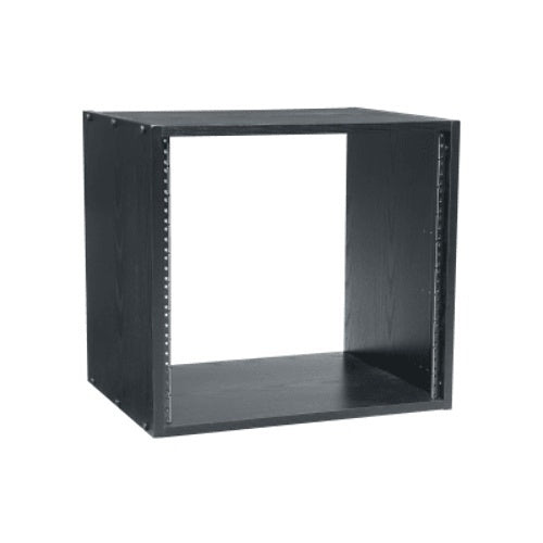 Middle Atlantic BRK12 BRK Series Laminate 4-Post Rack, 17.9\\" Depth Floor Standing Cabinet, 12U RMS, Black