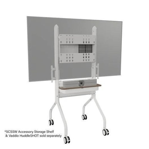 Chief LSCUW Voyager Manual Height Adjustable AV Cart, White
