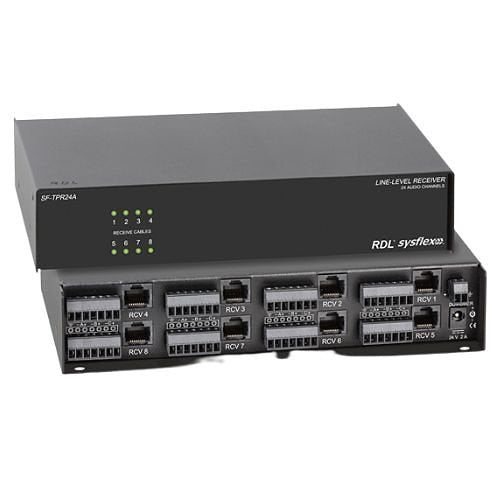 RDL SF-TPR24A Line-Level Audio Receiver, Separate Three-Pair Format-A Receiver Sections