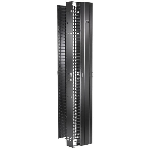 Hubbell VM820 Cable Management, MAX Series, Vertical, 8\\" Wide, 20\\" Deep, Double Sided