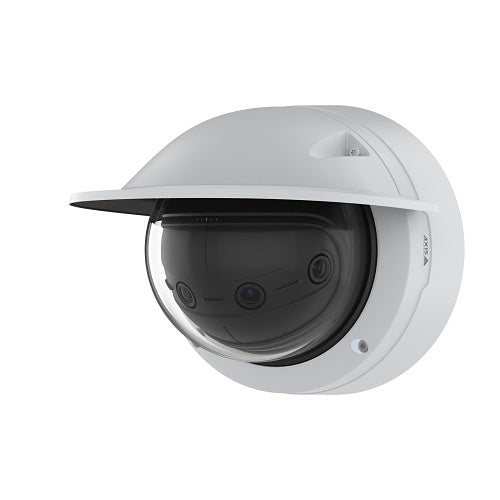 AXIS P3827-PVE 7MP Multisensor Panoramic IP Camera, 3.3mm, 180-Degree Coverage, White (Replaces 01048-004)
