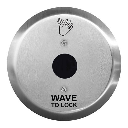 Camden CM-336/43R Wireless 6\\" Round Hand Icon Wallplate, 6\\", White