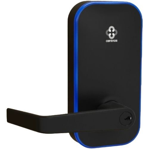 Centrios CEB100-AU-BSP-PARA-CE234S-497-KR Cylindrical Lock Key-in-Lever, Augusta, PARA, 2 3/4\\" Backset Square Corner Latch, ANSI 4 7/8\\", Black Suede Powdercoat