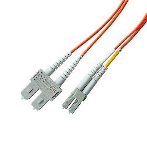 Lynn Electronics D-L2S2-1R2-005M Multimode Duplex Fiber Optic Patch Cable, OM1, 62.5/125, LC / SC Connector, 16.4\' (5m)