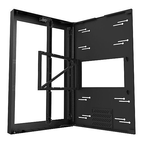 Peerless-AV KIP643 On-Wall Kiosk Portrait Enclosure for 43\\" Displays, Black