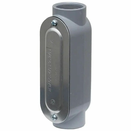 Dottie C150CG Conduit Adapter, 1-1/2\\" Threaded Conduit Body with Cover and Gasket