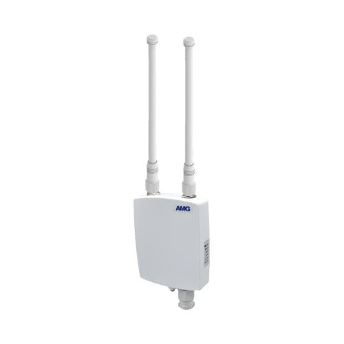 AMG Systems AMGANT-W1-ODA9-W 360° Omni-Directional Antenna, 1x Wi-Fi (5-6 GHz) 9 dBi Gain N-Type Male Recessed Connector, IP65, Direct Mounting to AMG8870F-M-E, White