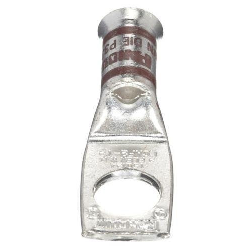 Panduit LCAF2-12-E Compression Connector Lug, 1-Hole, #2AWG, Copper