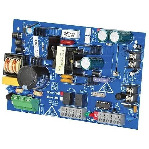 Altronix EFLOW3NBV Power Supply Charger, Single Output, 12/24VDC 2A, Aux Output, FAI, LinQ2 Ready, 220VAC, Board