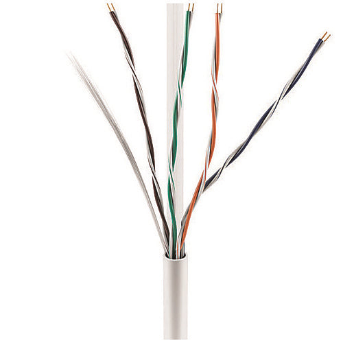 ADI PRO 0E-CMP6WHR CAT6 Plenum Cable, 23/4 Solid BC, Unshielded, UTP, CMP/FT6, 1000\' Express Box, White