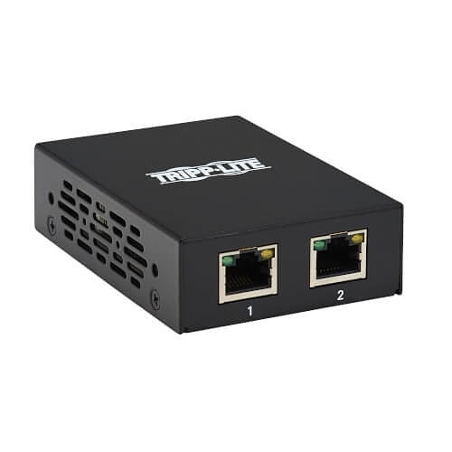 Eaton Tripp Lite B140-002 2-Port DVI over CAT5/6 Splitter / Extender, Box-Style Transmitter for Video, DVI-D Single Link, 200\' (60m)