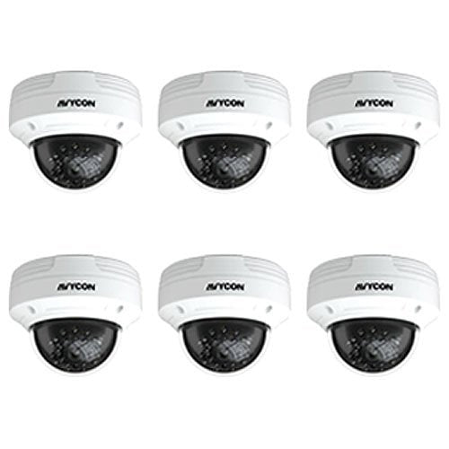 AVYCON AVK-HN41V6-2T Surveillance Kit with Smart Analytics (6) AVC-VHN41FLT/2.8 4MP IP Vandal Dome Cameras (1) AVR-HN808P8-2T 8-Channel PoE 4K NVR with 2TB HDD Image of BX-AHN41V62T