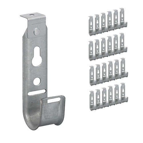 ICC ICCMSJH922 Ceiling Mount J-Hook 3/4\\" without Retainer Clip, Galvanized Steel Cable, 25-Pack