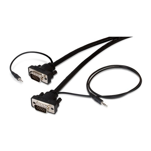 Binary B4-VGA-AUD-6FT B4 Series Male to Male VGA Cable with 3.5mm Stereo Plug (6 \')