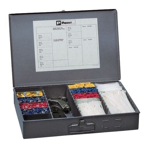 Panduit K-205 Cable Tie and Terminal Kit in Steel Box