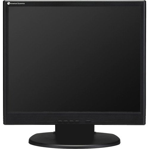 American Dynamics ADLCD17MPB 17" LCD Monitor with 1280x1024, HDMI, VGA, 2xBNC IN with Loop, Hard Glass Protection