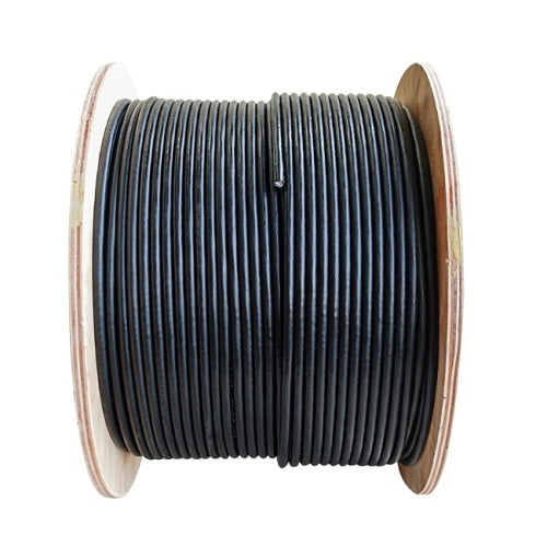 ADI PRO 0E-CAT6DB5BK CAT6 23/4 Direct Burial Cable, 500\' Wood Reel, Black