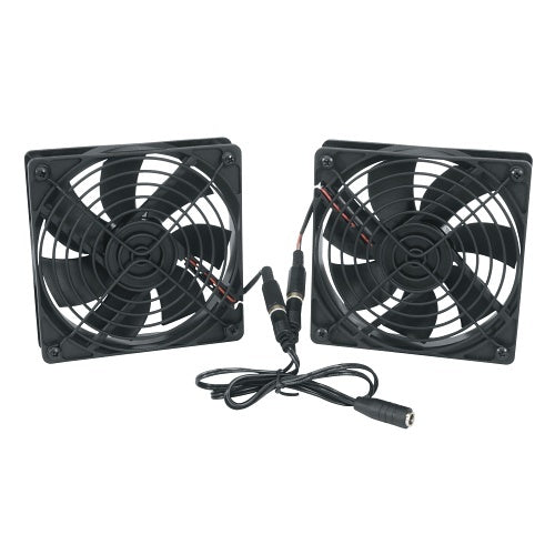 Middle Atlantic FAN2-DC-FC DC Fan Kit with Thermo Controller, 138 CFM, 4.5\\" DC Fans