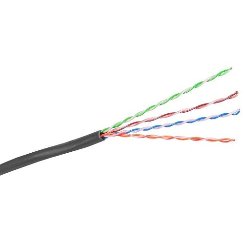 Hubbell HC6RREBK CAT6 Link Plenum Reelex Cable, Black