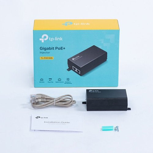 TP-Link TL-POE160S PoE+ Injector for IEEE802.3af/at Standards, 30W