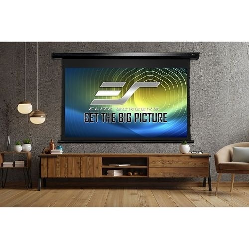 Elite Screens TE135HW3 CineTension 3 Series 135\\" Electric Motorized Projection Screen, CineWhite Screen Material