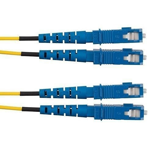 Panduit F923RSNSNSNM004 Fiber Optic Patch Cable, OS2, 2F, 3mm, PC OFNR Silver Coated Copper DUP/Silver Coated Copper with DUP Standard POL