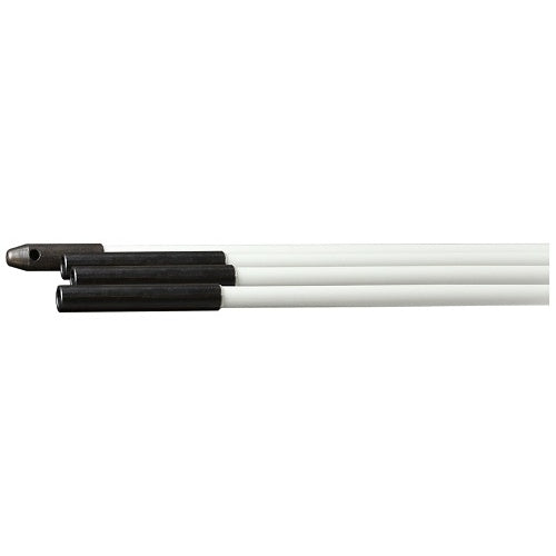 Dottie QS2512X4 Cable Tie and Strap, 1/4\\" 12\' White Rod with Eye and Hook