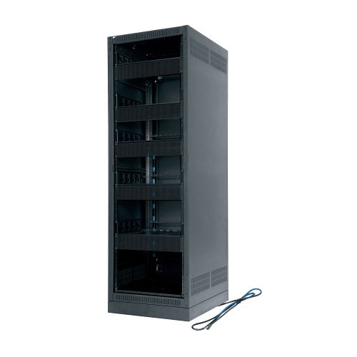 Middle Atlantic ERK-2125-CONFIG ERK Series AV Floor Standing Rack Cabinet, 25\\" Depth, Preconfigured for Residential, 21U