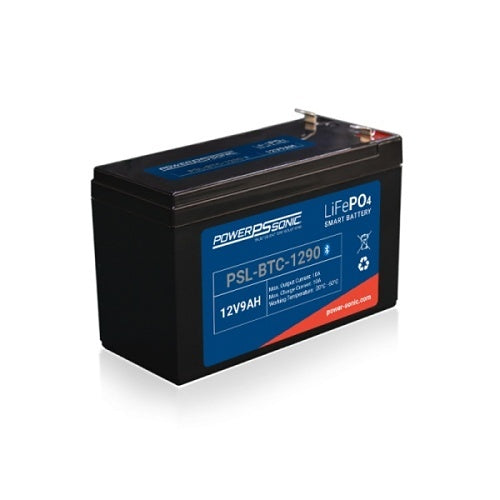 Power Sonic PSL-BTC-1209 Lithium Bluetooth Series Smart Battery, 12.8V, 9Ah