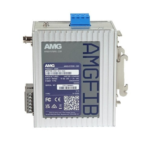 AMG Systems AMGFIB-1SD-3CC-S1A Serial Data and Contact Closure Converter, Singlemode 20 km, 1-Fiber, A-Side
