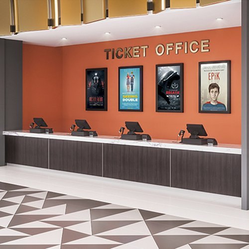 Chief LW46UBP Impact On-Wall Kiosk Portrait 46\\" Black