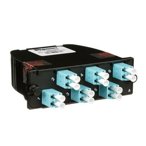 Panduit FC2XO-12-10AS 12-Fiber Optic Patch Panel, OM3 Fiber, Optimized Low Loss