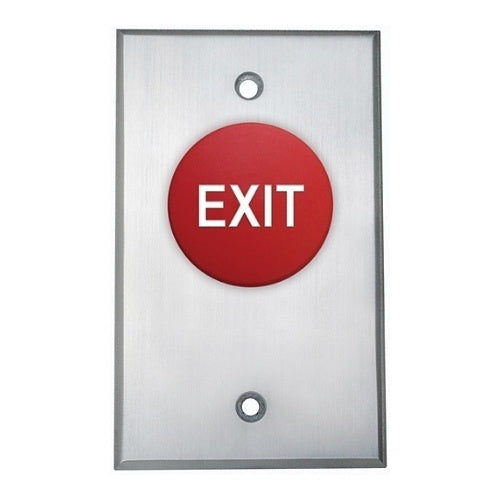 Camden CM-4000R/8 Non-Operational Momentary Switch, Single Gang, Flush Panel, Aluminum,  Red
