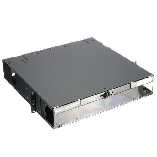 Panduit FCE2U Opticom QuickNet Rack‑Mount Fiber Enclosure, 2RU, Black