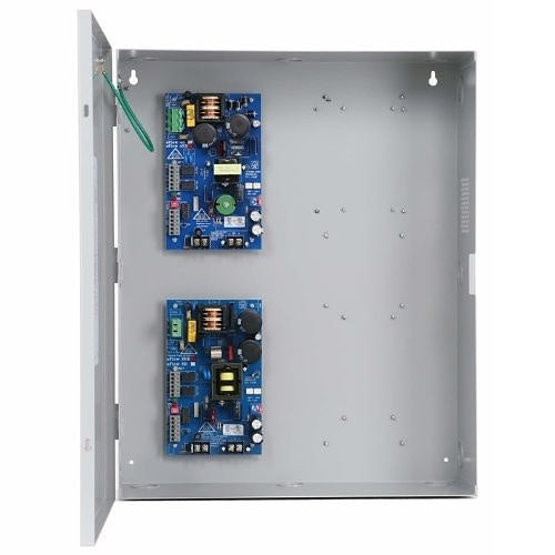 Altronix MaxFit13FE Dual Power Supply Expandable Power Systems, 12VDC/24VDC at 4A; 12VDC/24VDC at 6A, BC750 Enclosure