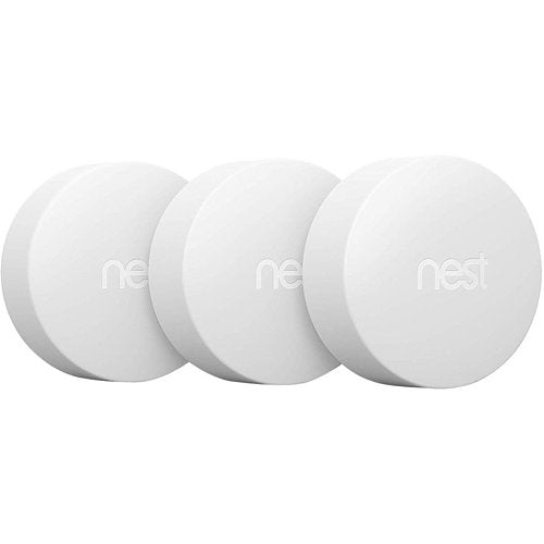 Google Nest Temperature Sensor, 3-Pack, White (T5001SF)