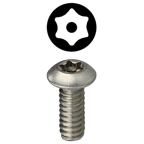 Dottie T10241TB 10-24x1 STAR Pin Button Hd.Tamper Proof Mach.100pk