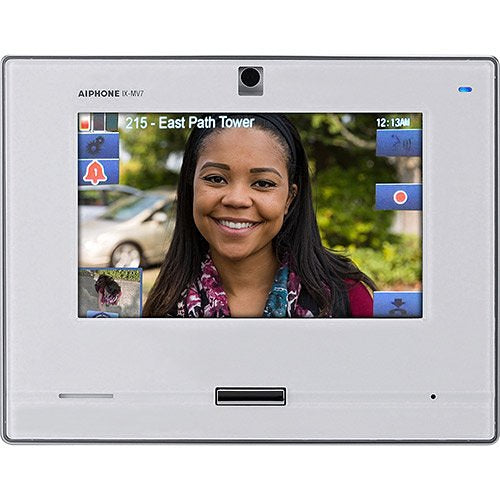 Aiphone SIP Compatible IP Video Master Station 7\\" Touchscreen and Hands-free (White) Image of AJ-IXMV7W