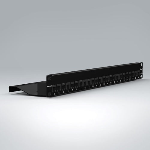 Siemon ZS-PNL-24E CPR Panel ZMAX Empty Shield, 1U, 24\\", Black