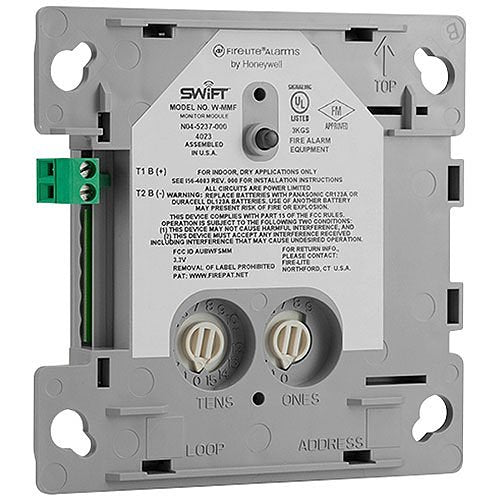 Fire-Lite W-MMFA SWIFT Wireless Monitor Module, Includes CR-123A Batteries