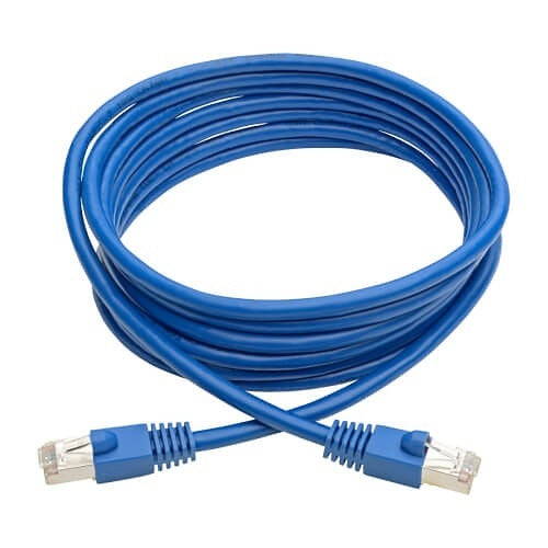 Eaton Tripp Lite N262-010-BL CAT6a RJ45 10G Snagless Shielded STP Ethernet Cable, M/M, PoE, 10\' (3.05m), Blue