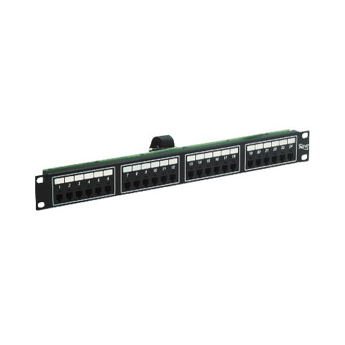 ICC ICMPPTF242 24-Port Voice 6P2C Patch Panel with Female Telco, RMS, Black