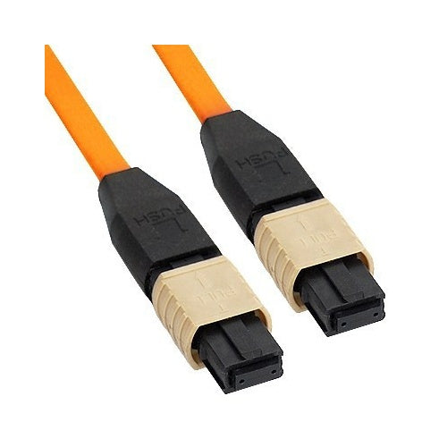 ICC ICFOJATN20 Fiber Optic Patch Cable, 20m MPO-MPO Jumper, 12-Fiber Multimode 62.5/125 Micron, Plenum Rated