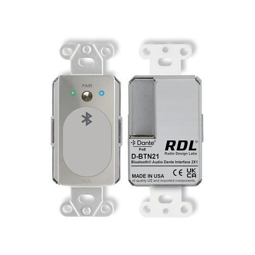 RDL DS-BTN21 Bluetooth Audio Dante Network Interface