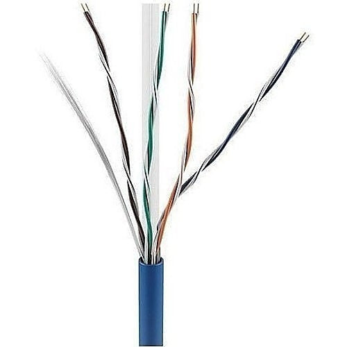 ADI PRO 0E-CMR6BLR CAT6 23/4 Solid BC Cable, Unshielded UTP, Riser CMR, FT4, 1000\' (304.8m) Express Box, Blue