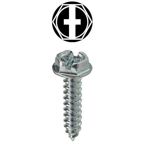 Dottie 8HX #8 Sheet Metal Screw Kit, Hex Head/Slotted